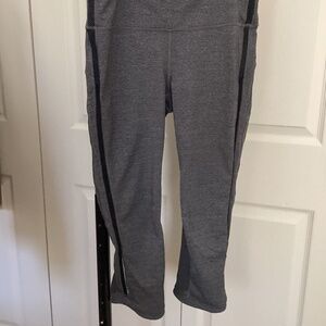 Lululemon Hit It Crop Leggings Women’s Size 8 Heathered Black
